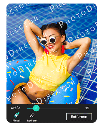 PhotoDirector App - Wasserzeichen entfernen